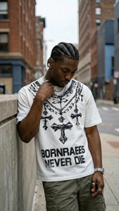 Camiseta Gráfica Oversize Personalizada para Hombre, Algodón Pesado, Estilo Vintage Lavado, Streetwear, Ajuste Holgado, Estampada, Marca Privada - Product Image 6