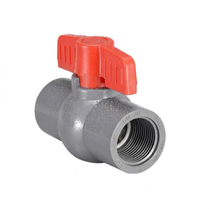 Vanne à boisseau sphérique filetée en PVC, raccord de tuyauterie en plastique, connecteur de contrôle de débit d'eau, solutions pour systèmes d'irrigation, de plomberie et d'approvisionnement industriel - Product Image 4