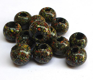 Perles de verre faites à la main |   Perles craquelées |   Marque FE |   Vente en gros de perles facettées bleues et blanches, emballage en boîte pour la fabrication de bijoux africains - Product Image 1