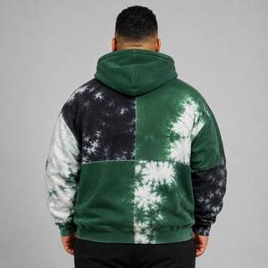 Sweat à capuche tie-dye pour homme de haute qualité, logo personnalisé, en molleton de coton doux, chaud et respirant, style décontracté streetwear - Product Image 5