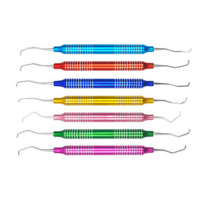 Kit de sculpture composite réparateur 7 pièces, manuel, avec embouts de précision à double extrémité, revêtement poli anti-reflet, certifié CE, dentaire - Product Image 5