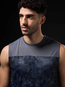 Chaleco de Verano para Hombre, Secado Rápido, Transpirable, 100% Algodón No Tejido, Camiseta con Impresión por Transferencia de Calor, Ecológico, Antipilling, Casual - Product Image 3
