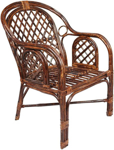 Traditional rattan garden <b>chair</b>, high-quality outdoor bamboo stack <b>arm</b> <b>chair</b> for living room or home <b>office</b>. - Product Image 3