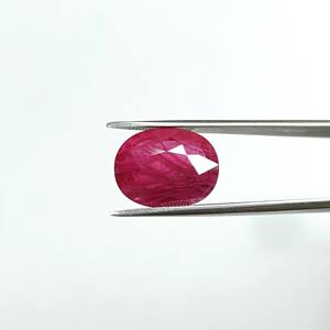 พลอยทับทิมธรรมชาติพม่ารูปไข่ 6.22 กะรัต RBHO-4 - Product Image 1