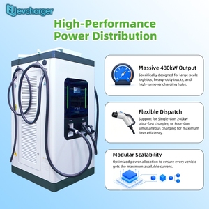 สถานีชาร์จรถยนต์ไฟฟ้าแบบเร็ว ODM OEM CCS2 Ultra 240-360kW DC  แบบสี่พอร์ต สำหรับรถบรรทุกหนัก - Product Image 1