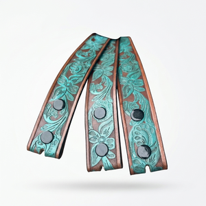 Hand tooled leather <b>belts</b> with artisan detailing ideal for fashion wear gifting <b>western</b> outfits traditional styles and - Product Image 1