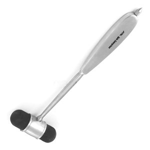 Martillo de Percusión Médico Preciso, Manual, de Acero Inoxidable con Acabado Plateado, Cabeza de Goma de Doble Cara, Certificado CE, Instrumento de Diagnóstico - Product Image 5