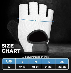 CLOVIX SPORTS Breathable <b>Half</b> Finger Fitness Gloves Stretchable Gym Weightlifting Gloves Cotton Towel Thumb Hook Loop Closure - Product Image 3