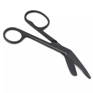 Ciseaux à pansements personnalisés avec logo, lame en acier inoxydable, manche en plastique, instruments médicaux chirurgicaux réutilisables - Product Image 2