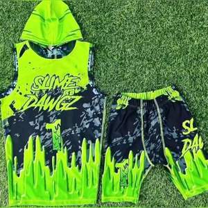 Uniforme de football américain pour jeunes, conception personnalisée, maillots à capuche, uniformes de football 7v7, sac de sport, shorts, chemises respirantes, vente en gros - Product Image 5