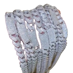 Collier à maillons cubains en argent sterling 925 plaqué or style Miami Bijoux Hip Hop Moissanite certifiés GRA par les exportateurs indiens - Product Image 1