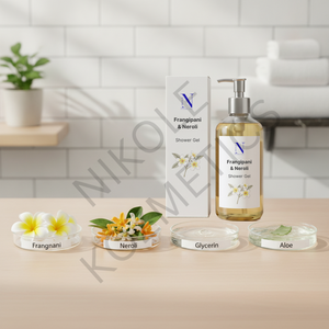 Gel Douche Hydratant Frangipanier & Néroli – Nettoyage Doux, Parfum Floral Rafraîchissant, Soin Adoucissant pour la Peau - Product Image 2