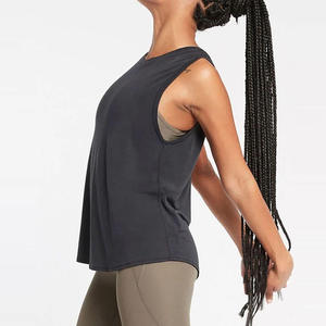 Camisetas deportivas sin mangas para mujer, personalizadas, elásticas, lisas, para gimnasio, en grandes cantidades. - Product Image 6