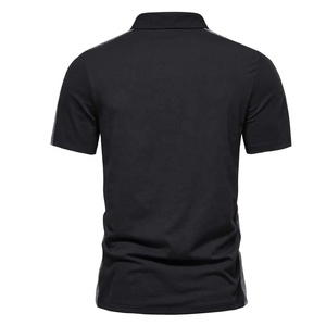 เสื้อโปโลผู้ชายลำลองสำหรับกอล์ฟ ระบายอากาศได้ดี ตะเข็บข้างตัดสี ไซส์ใหญ่ รับสกรีนโลโก้ ป้องกันรอยยับ เหมาะสำหรับเล่นกีฬา - Product Image 2