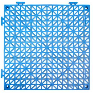 50 Pezzi Piastrelle Drenanti Interconnesse in PVC Morbido Blu 30x30 cm, Antiscivolo, per Pavimentazione in Plastica - Product Image 3