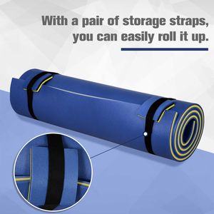 Grand tapis flottant bleu 10 x 5 pieds, en mousse 3 couches, épais et durable, pour piscine, lac et activités aquatiques - Product Image 6