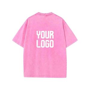 เสื้อยืดโอเวอร์ไซส์แบบขายส่ง ล้างสีแบบแอซิด ทรงบ็อกซี่ รับผลิตตามแบบ OEM ผู้ผลิตจำนวนมาก - Product Image 6
