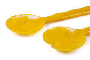 Juego de Cucharas para Servir Ensaladas de Resina de Diseño de Lujo, 10 ml, Mango Largo, Acabado Espejo, Ligeras, Duraderas, Ecológicas, Grosor de 5 mm - Product Image 3