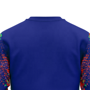 Sudadera de cuello redondo para hombre con diseño de salpicaduras de pintura, logotipo personalizado, gráfico, manga larga, top de entrenamiento para equipo, ropa de invierno al por mayor - Product Image 5