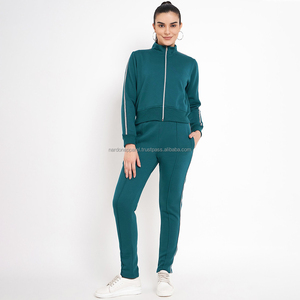 Nardon Apparel Survêtements gaufrés Ensemble sweat à capuche et pantalon de survêtement personnalisés avec fermeture éclair Tenues décontractées d'automne et d'hiver pour femmes - Product Image 4
