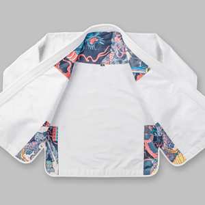 Uniforme de BJJ blanco para hombre, corte regular, transpirable, 100% algodón, ropa de artes marciales, talla adulto con forro. - Product Image 4