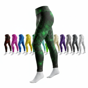 Leggings Deportivos Elásticos para Mujer, Cintura Alta, Estampado Completo, Ropa Deportiva, Leggings de Fitness Sin Costuras, Pantalones de Yoga con Logotipo Personalizado - Product Image 1