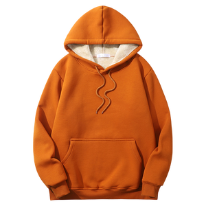 Sudadera con Capucha Lisa Personalizable con Logo, Oversize para Hombre, Moda Urbana, Ropa Unisex, Fabricante, Forro Polar Sherpa, 2 Piezas - Product Image 3