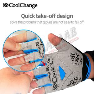 Men Cycling Bicycle Breathable Sports Half-Finger Cycling Anti-Slips Breathable Men <b>Women</b> Bikers Half-Finger <b>Gloves</b> - Product Image 2