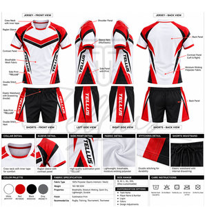 Uniforme de Rugby de Alta Calidad, Uniforme de Rugby Extra Grande, Uniformes de Rugby del Mejor Material - Product Image 6