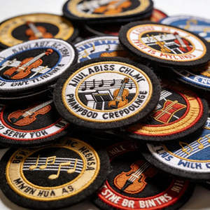 Patch brodé personnalisé avec logo, en gros, avec colle thermocollante résistante et support Velcro amovible pour vêtements et accessoires - Product Image 6