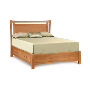 Wholesale Modern Floating <b>Platform</b> <b>Bed</b> | Solid Wood U-Shaped Sled <b>Base</b> <b>Bed</b> Frame - Product Image 1