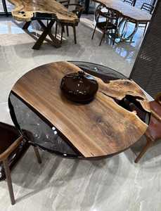 Custom Live Edge Wood Resin <b>Epoxy</b> River <b>Table</b> Premium Solid Hardwood Dining <b>Table</b> Handmade Luxury Furniture for Living Room - Product Image 3