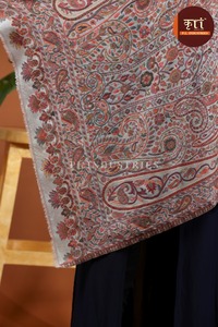 Women's <b>Wool</b> Pashmina Floral Pattern Solid Color Breathable Lightweight Skin-Friendly Warming Winter Shawl Scarf <b>Wrap</b> Abaya - Product Image 5