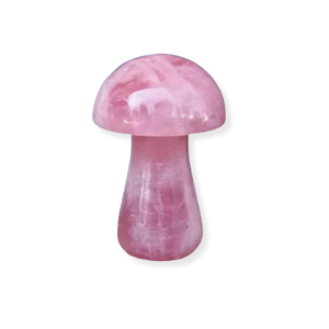 Rose Quartz <b>Mushroom</b> 50mm Gemstone Polished Handmade Home <b>Decor</b> Gift Wholesale - Product Image 1