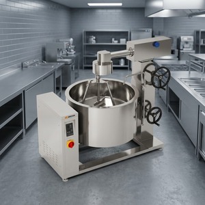 Olla de vapor con inducción y revestimiento giratorio Amicook 380V/440V, modelo fácil de usar, profesional, para cocción a vapor en grandes cantidades. - Product Image 3