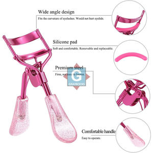 Rizador de Pestañas Rosa de 7mm con Pelo Sintético Natural Largo, Venta al por Mayor, Productos de Belleza Plateados, Herramientas para Rizar de Gran Demanda - Product Image 2