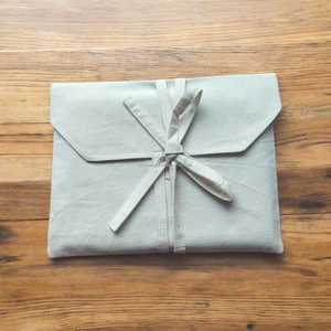 Bolsa de Algodón 100% Personalizada con Logotipo, Plegable, Tipo Sobre, con Cierre de Botón de Coco, Ecológica, para Documentos, Reutilizable - Product Image 5