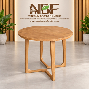 Mesa de Comedor Moderna Orion de Madera de Teca Sólida de Primera Calidad para Restaurante, Hotel, Uso Comercial, 10 Plazas, Muebles para Comedor - Product Image 4