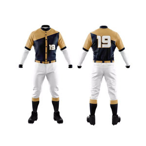 ชุดยูนิฟอร์มเกมเบสบอล – เสื้อเจอร์ซีย์น้ำหนักเบาแบบมืออาชีพและกางเกงเข้าชุด ผ้ากีฬาระบายอากาศแห้งเร็ว - Product Image 1