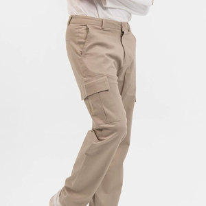 Pantalon homme LEDBURY INTERNATIONAL coupe slim décontracté taille mi-haute nouveau design uni multi-poches 100% polyester poids moyen - Product Image 4