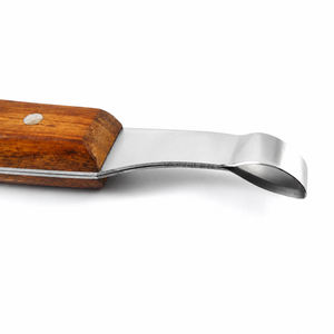 3 <b>Set</b> Hoof Knife <b>Wooden</b> Handle Horse Claws Knives Farrier Tools Equine Veterinary Instruments for Animal Grooming - Product Image 5