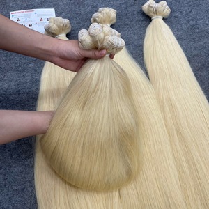 ผมต่อแบบเวฟธรรมชาติคุณภาพพรีเมียม ช่อผมแท้เวียดนามสีบลอนด์ - Product Image 2