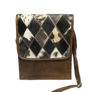 Bolso Bandolera de Cuero Genuino de Alta Calidad, Estilo Bohemio Vintage, Cierre de Cremallera, Tamaño Personalizado, Decoración con Flores y Borlas para Uso Diario - Product Image 6