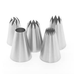 En stock – Kit de douilles à pâtisserie russes en acier inoxydable, forme pilier, résistantes à la chaleur, pour décorer gâteaux et cupcakes - Product Image 2