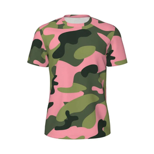 Camouflage <b>T</b>-<b>Shirt</b> Durable Cotton <b>Polyester</b> Outdoor Clothing Custom Logo Camouflage <b>T</b>-<b>Shirt</b> Printed Outdoor Camouflage <b>T</b>-<b>Shirt</b> - Product Image 1