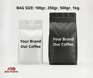 Café de Vietnam a Precio Económico, Directo de Fábrica, Mezcla Especial Arábica Robusta con Miel, Bolsa de 1 kg, Marca Hiva's Coffee, Listo para Exportar - Product Image 3