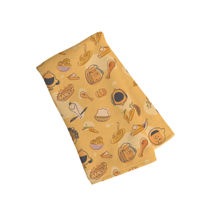 Essuie-tout en coton imprimé animaux de la forêt, motif lapin de Pâques unique, torchon de cuisine décoratif, vente en gros, fabricant OEM - Product Image 4