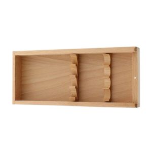 Ensemble de 4 couteaux à steak noirs avec lames argentées unies et manches rivetés dans un plateau en bois brun clair pour la table à manger - Product Image 3