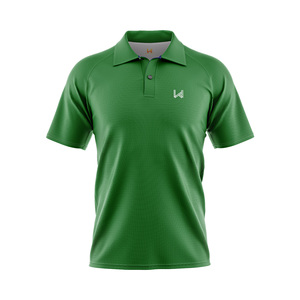 Chemises polo décontractées pour hommes personnalisées à manches courtes, mélange polyester/coton anti-rétrécissement 200 g/m², logo imprimé à l'écran sur le devant - Product Image 1