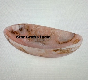 Plats de présentation ovales en résine la plus populaire, finition brillante, pour fruits, chocolats et dattes, durables et modernes - Product Image 1